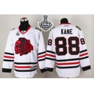NHL Chicago Blackhawks #88 Patrick Kane White(Red Skull) 2015 Stanley Cup Stitched Jerseys