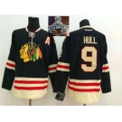 NHL Chicago Blackhawks #9 Bobby Hull 2015 Winter Classic Black 2015 Stanley Cup Champions jerseys