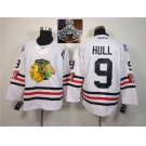NHL Chicago Blackhawks #9 Bobby Hull 2015 Winter Classic White 2015 Stanley Cup Champions jerseys
