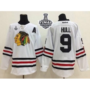 NHL Chicago Blackhawks #9 Bobby Hull White 2015 Winter Classic 2015 Stanley Cup Stitched Jerseys