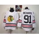 NHL Chicago Blackhawks #91 Brad Richards White 2015 Stanley Cup Champions jerseys