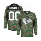 Reebok Chicago Blackhawks #00 Clark Griswold Premier Camo Veterans Day Practice NHL Jersey