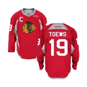 Reebok Chicago Blackhawks #19 Jonathan Toews Authentic Red Practice NHL Jersey