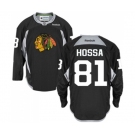 Reebok Chicago Blackhawks #81 Marian Hossa Authentic Black Practice NHL Jersey