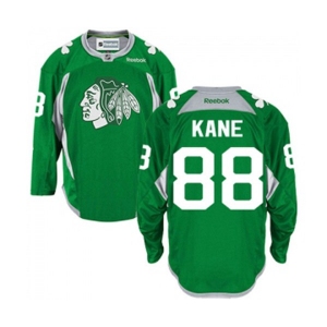 Reebok Chicago Blackhawks #88 Patrick Kane Authentic Green Practice NHL Jersey