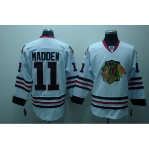 nhl chicago blackhawks #11 madden  white