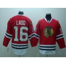 nhl chicago blackhawks #16 ladd red