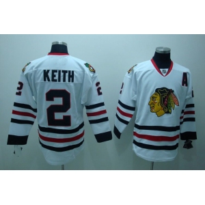 nhl chicago blackhawks #2 keith white