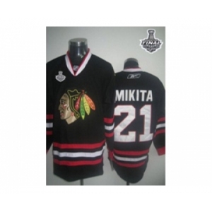 nhl chicago blackhawks #21 mikita black[2015 stanley cup][mikita]