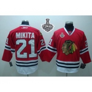 nhl chicago blackhawks #21 mikita red[2015 stanley cup][mikita]
