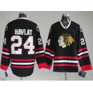 nhl chicago blackhawks #24 havlat black