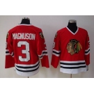 nhl chicago blackhawks #3 magnuson red