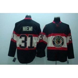 nhl chicago blackhawks #31 niemi black(third edition)