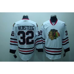 nhl chicago blackhawks #32 versteeg white