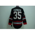 nhl chicago blackhawks #35 esposito black