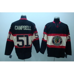 nhl chicago blackhawks #51 campbell black[third edition]