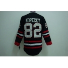 nhl chicago blackhawks #82 kopecky Black jerseys