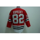 nhl chicago blackhawks #82  kopecky red