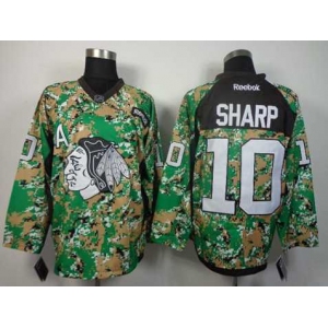 nhl jerseys chicago blackhawks #10 sharp camo