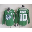 nhl jerseys chicago blackhawks #10 sharp green[2015 new]