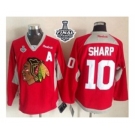 nhl jerseys chicago blackhawks #10 sharp red[2015 new][2015 stanley cup][patch A]