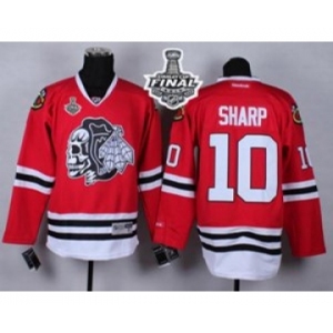 nhl jerseys chicago blackhawks #10 sharp red[the skeleton head][2015 stanley cup]