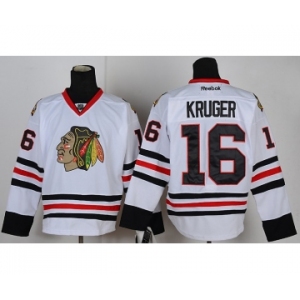 nhl jerseys chicago blackhawks #16 kruger white[kruger]