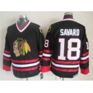 nhl jerseys chicago blackhawks #18 savard black