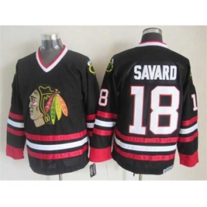 nhl jerseys chicago blackhawks #18 savard black