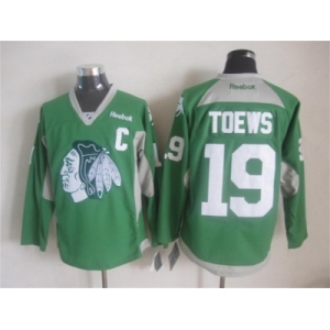 nhl jerseys chicago blackhawks #19 janathan toews green[2015 new][patch C]