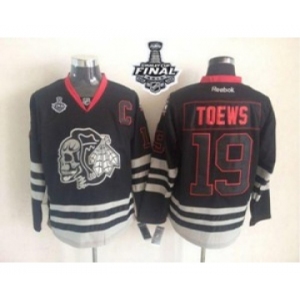 nhl jerseys chicago blackhawks #19 toews black ice[2015 stanley cup][patch C]