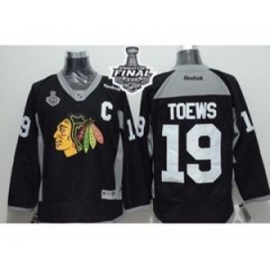 nhl jerseys chicago blackhawks #19 toews black[2015 new][2015 stanley cup][patch C]