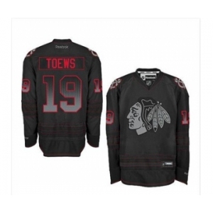 nhl jerseys chicago blackhawks #19 toews black[number black-red]