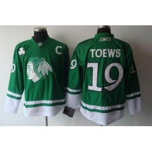 nhl jerseys chicago blackhawks #19 toews green(2011 new)