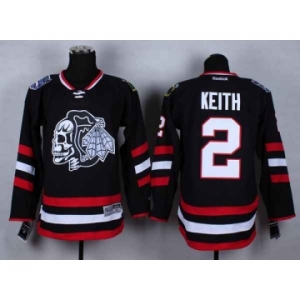 nhl jerseys chicago blackhawks #2 keith black-1[2014 new stadium][the skeleton head]