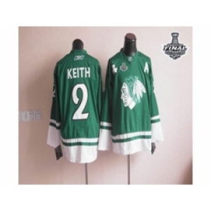 nhl jerseys chicago blackhawks #2 keith green[2015 stanley cup][patch A]