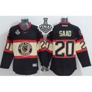 nhl jerseys chicago blackhawks #20 saad black New Third[2015 stanley cup]