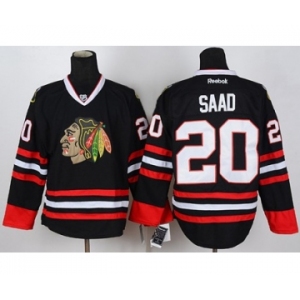 nhl jerseys chicago blackhawks #20 saad black