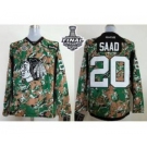 nhl jerseys chicago blackhawks #20 saad camo[2015 stanley cup]