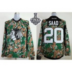 nhl jerseys chicago blackhawks #20 saad camo[2015 stanley cup]