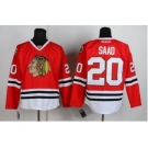 nhl jerseys chicago blackhawks #20 saad red