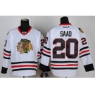 nhl jerseys chicago blackhawks #20 saad white