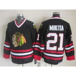 nhl jerseys chicago blackhawks #21 mikita black