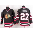 nhl jerseys chicago blackhawks #27 oduya black[2014 new stadium][oduya]