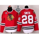 nhl jerseys chicago blackhawks #28 smith red[2015 stanley cup]