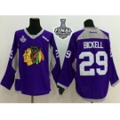 nhl jerseys chicago blackhawks #29 bickell purple[2015 stanley cup]