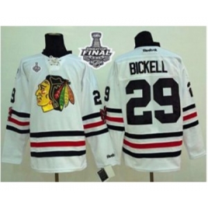 nhl jerseys chicago blackhawks #29 bickell white[2015 winter classic][2015 stanley cup]