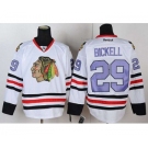 nhl jerseys chicago blackhawks #29 bickell white[number purple]