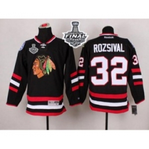 nhl jerseys chicago blackhawks #32 rozsival balck 2014 Stadium Series[2015 stanley cup][rozsival]