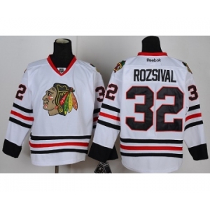 nhl jerseys chicago blackhawks #32 rozsival white[rozsival]